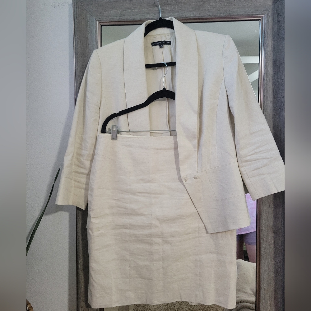 Antonio Melani Short Sleeve Blazer & Coordinating Skirt